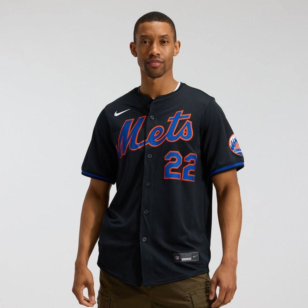 New York Mets Nike Black Authentic MLB Jersey