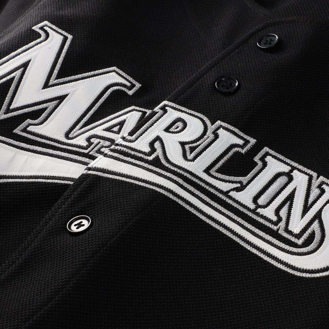 Miami Marlins Mitchell & Ness Black Authentic MLB Jersey