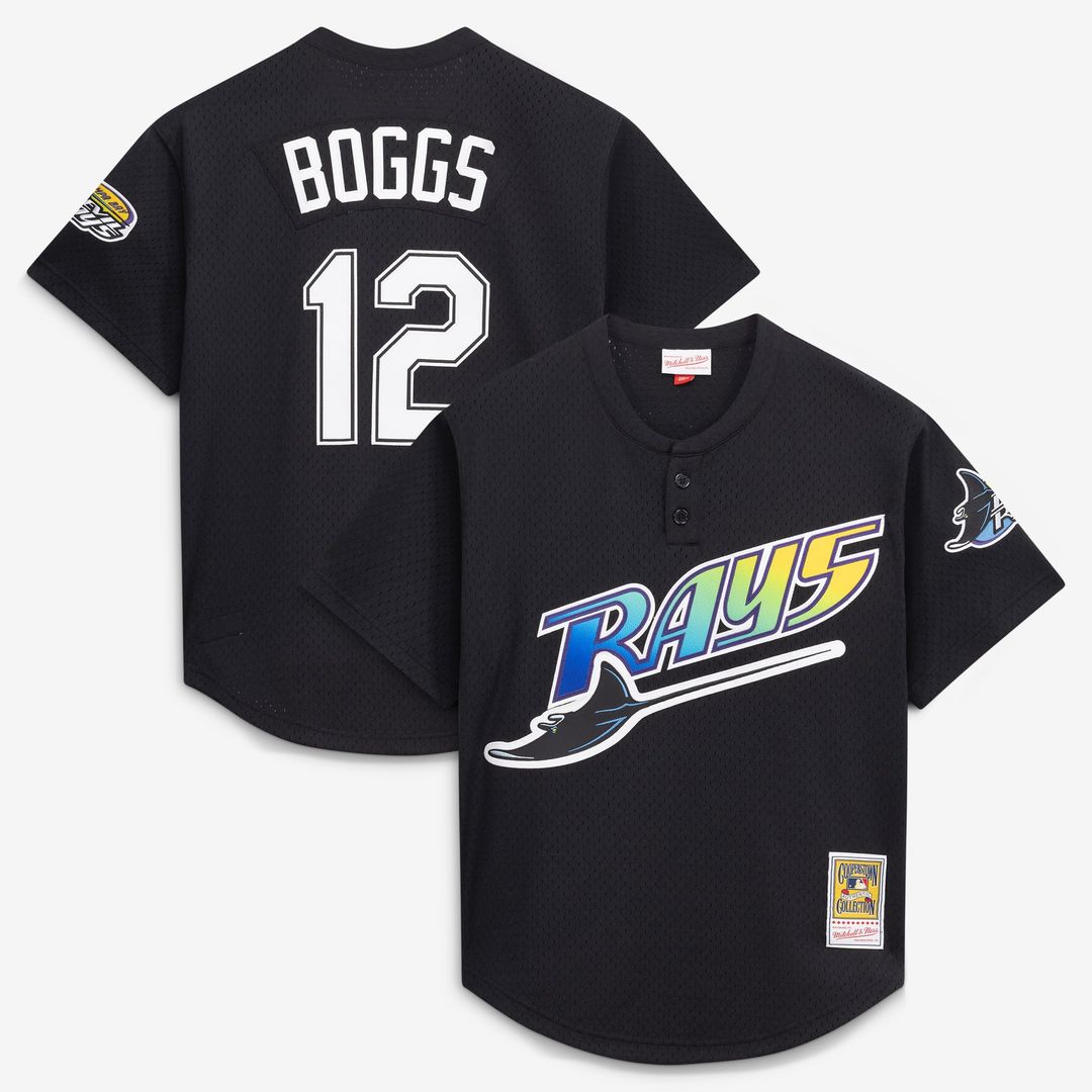 Tampa Bay Rays Mitchell & Ness Black Authentic MLB baseball jersey