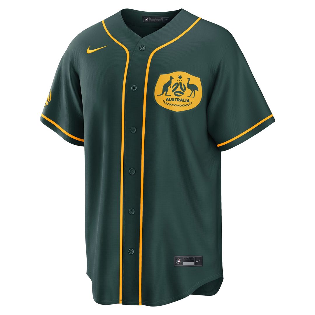Australia National Team Nike Green Replica MLB Jersey