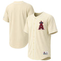 Los Angeles Angels Stitches Cream Authentic MLB baseball jersey