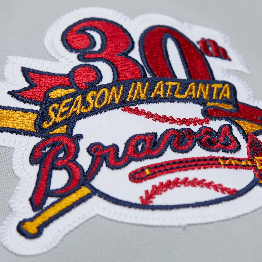 Atlanta Braves Mitchell & Ness Gray Authentic MLB Jersey