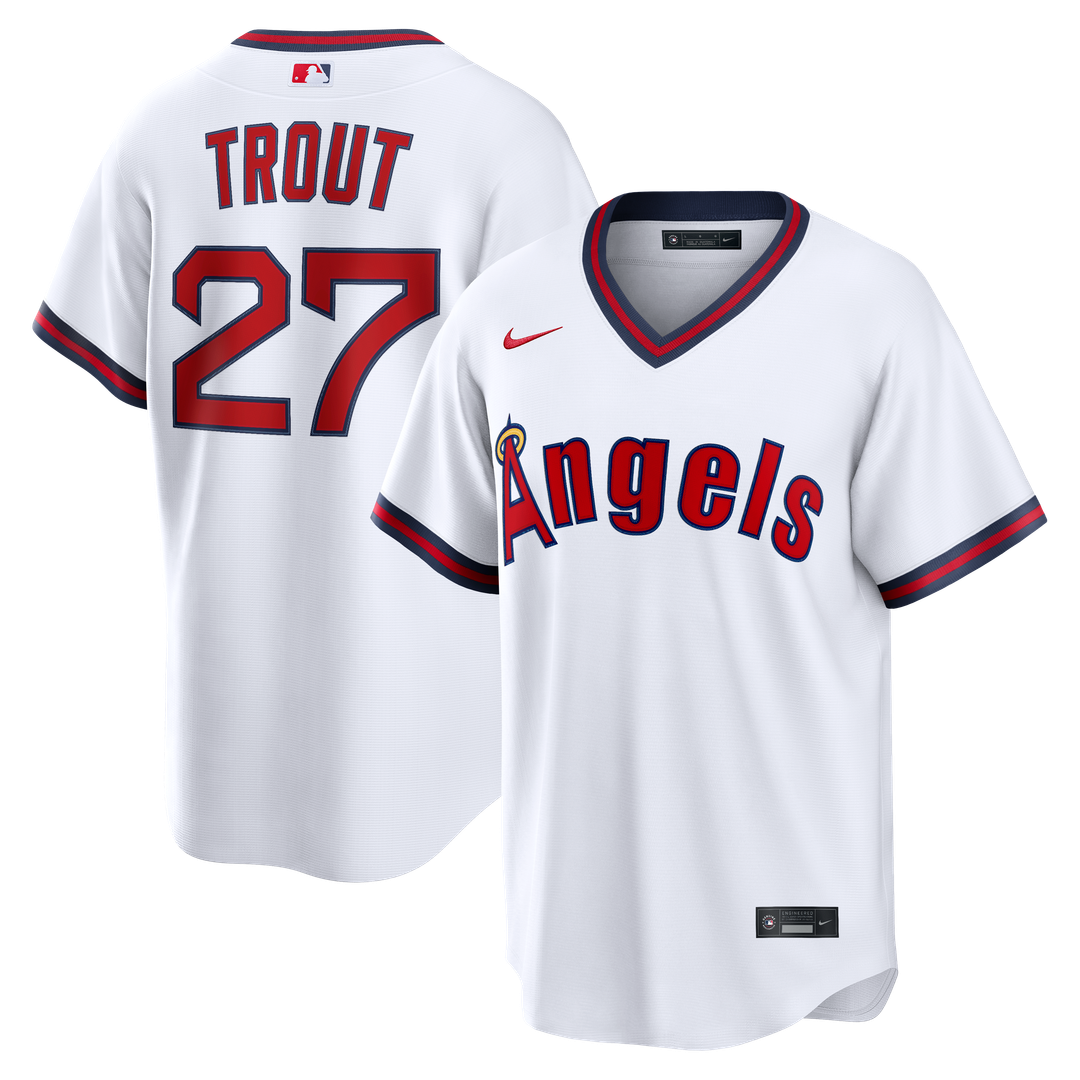 Los Angeles Angels Nike White Replica MLB baseball jersey