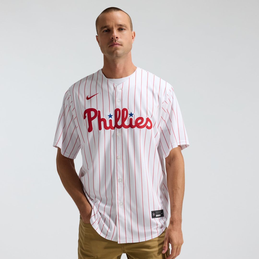 Philadelphia Phillies Nike White Replica MLB baseball jersey