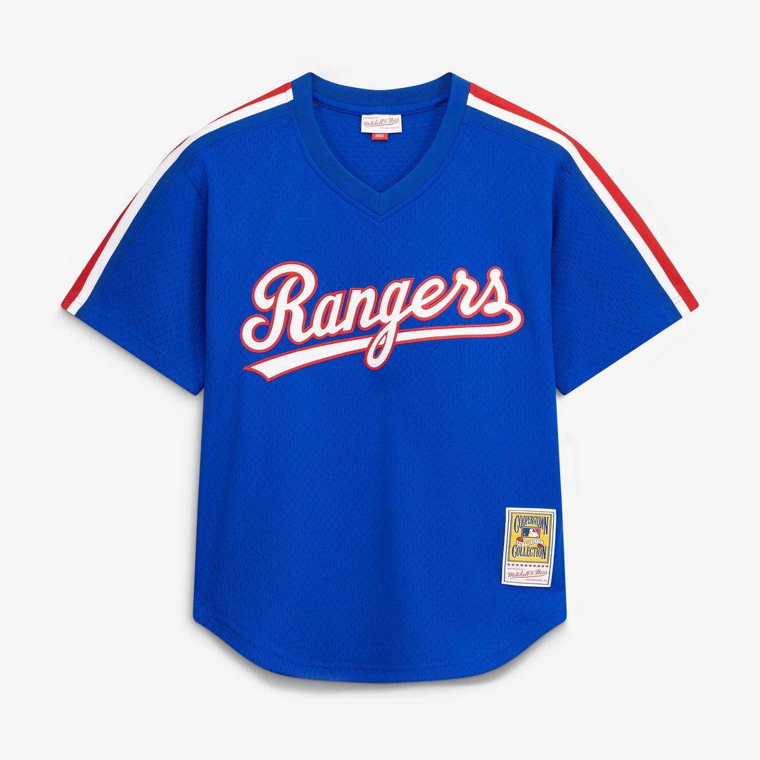 Texas Rangers Mitchell & Ness Royal Authentic MLB Jersey