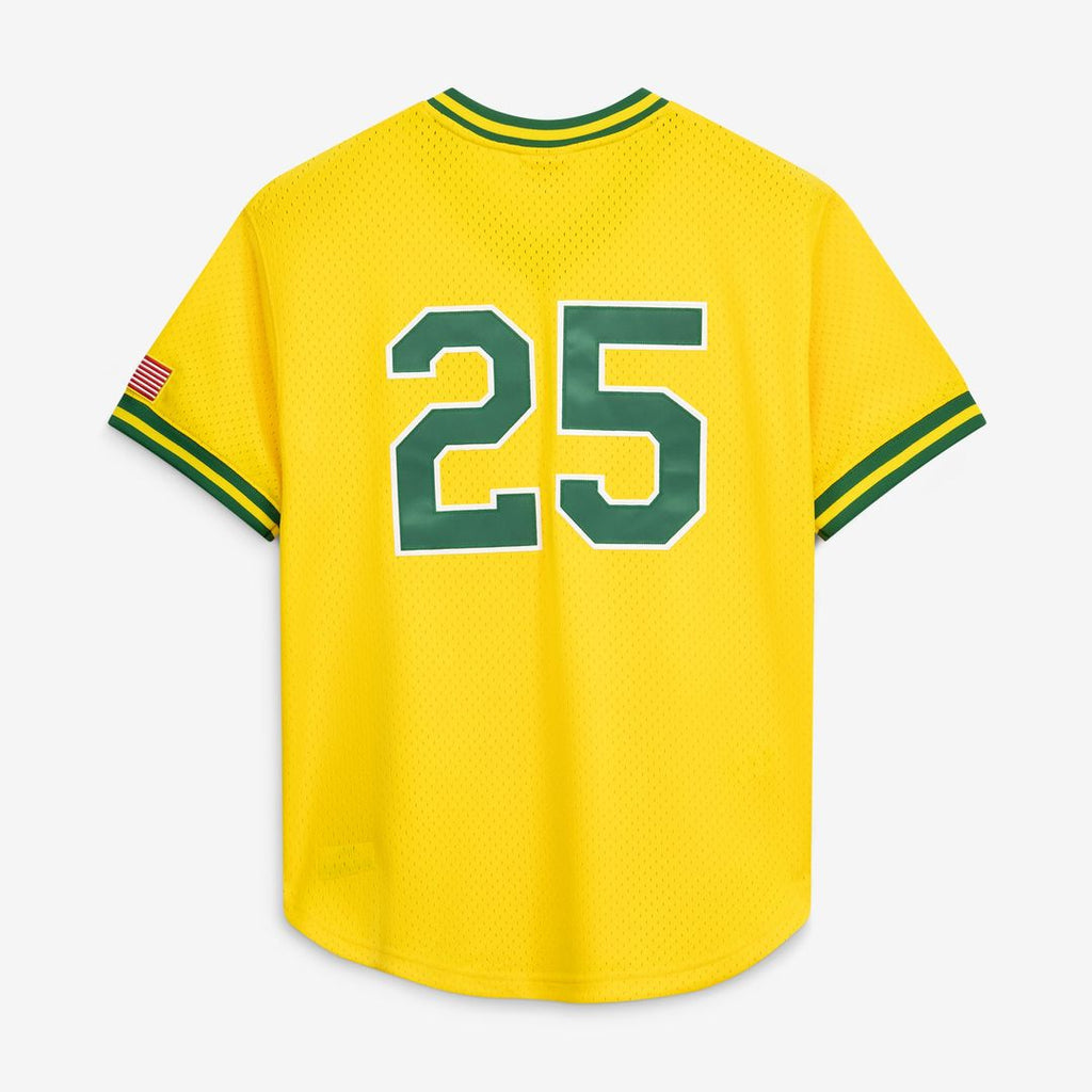 Athletics Mitchell & Ness Gold Authentic MLB Jersey