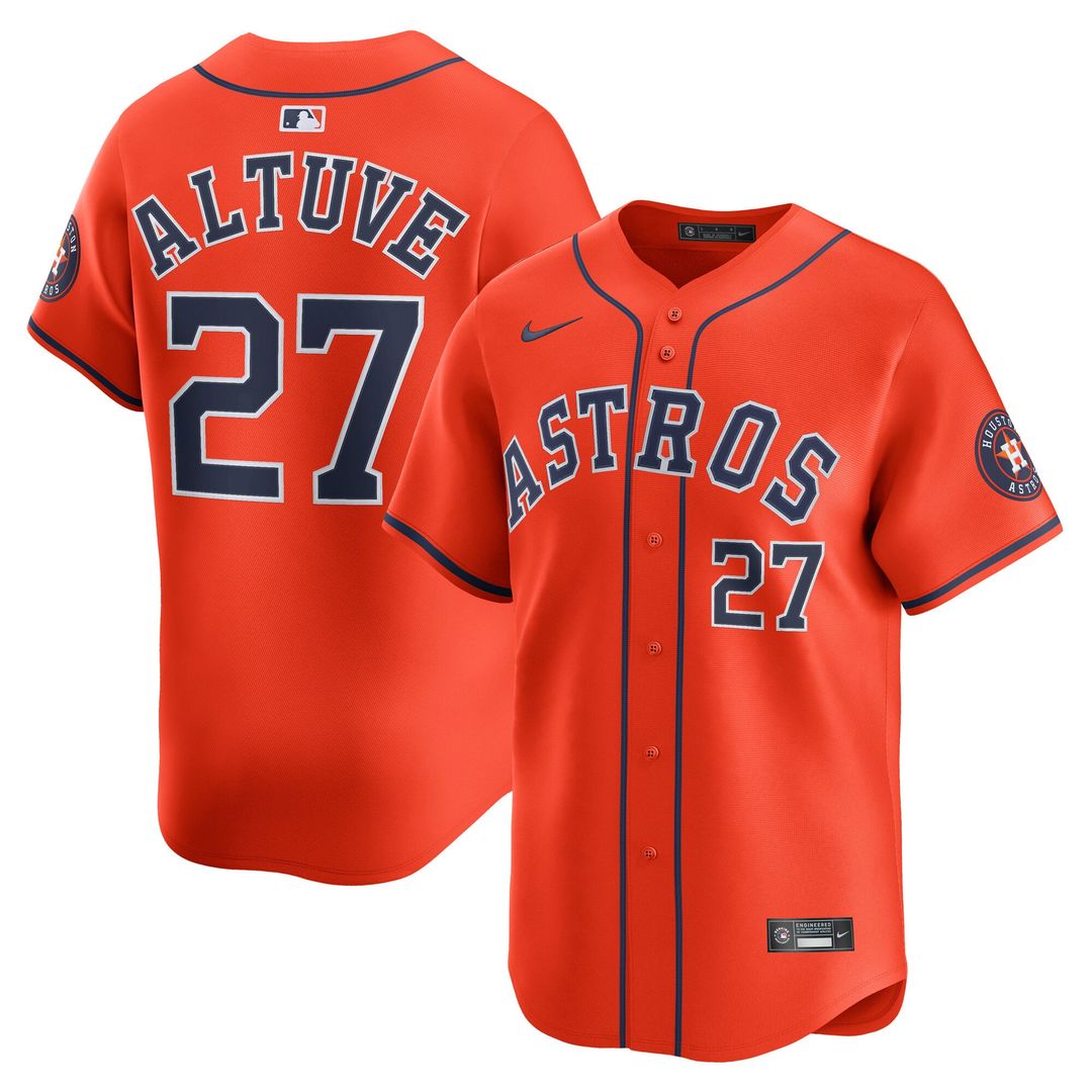 Houston Astros Nike Orange Authentic MLB baseball jersey