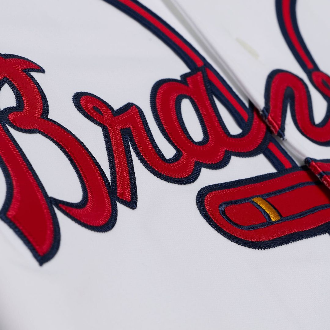 Atlanta Braves Mitchell & Ness White Authentic MLB Jersey