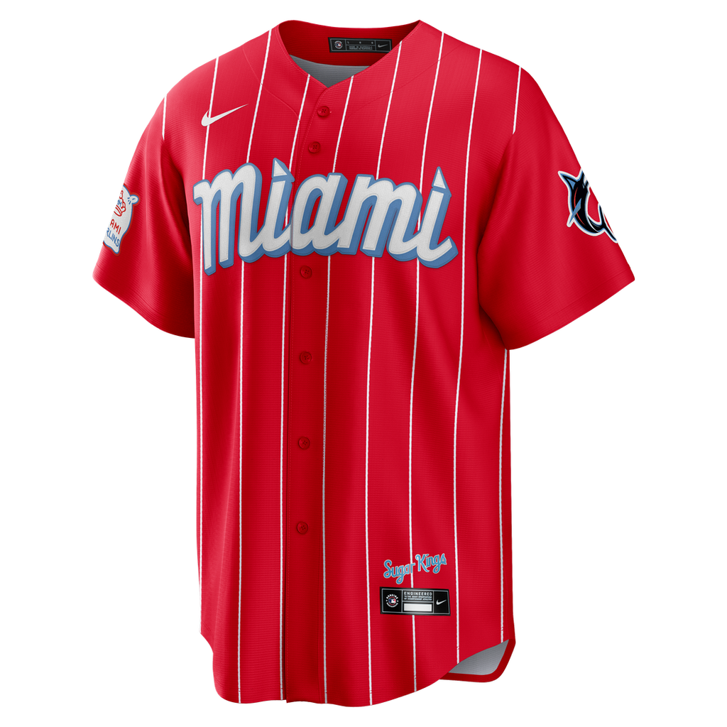 Miami Marlins Nike Red Replica MLB Jersey