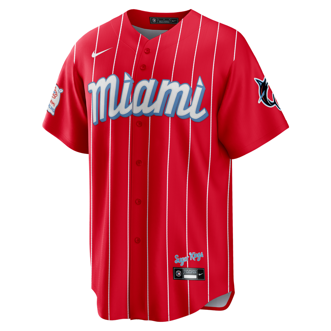 Miami Marlins Nike Red Replica MLB Jersey