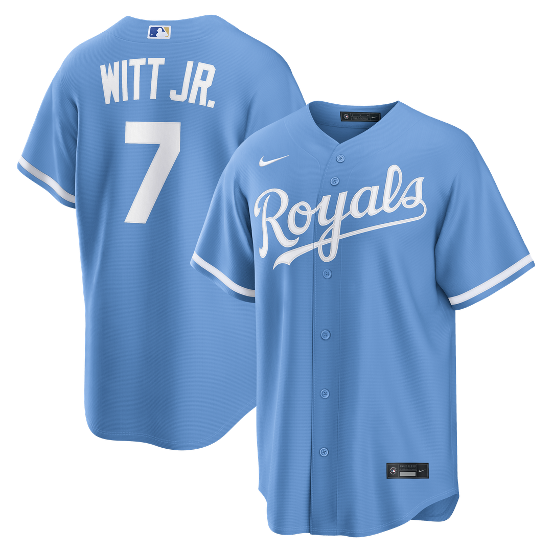 Kansas City Royals Nike Blue Replica MLB baseball jersey