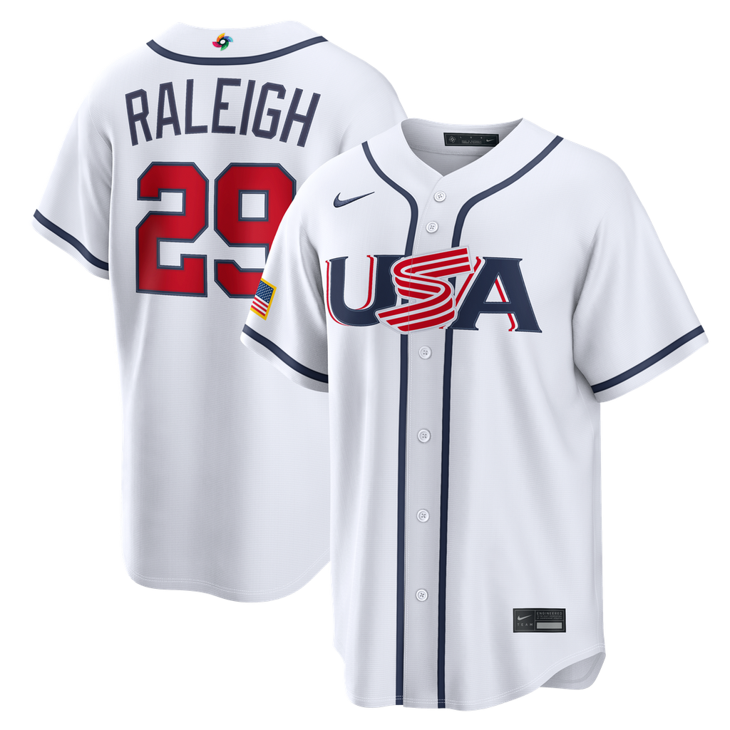 USA Baseball Nike White MLB baseball jersey