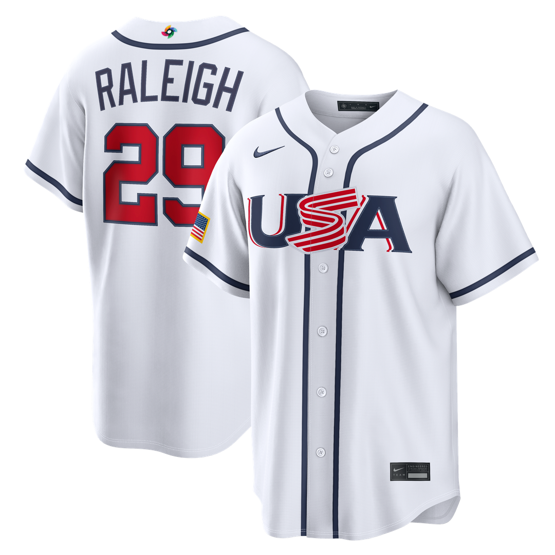 USA Baseball Nike White MLB baseball jersey