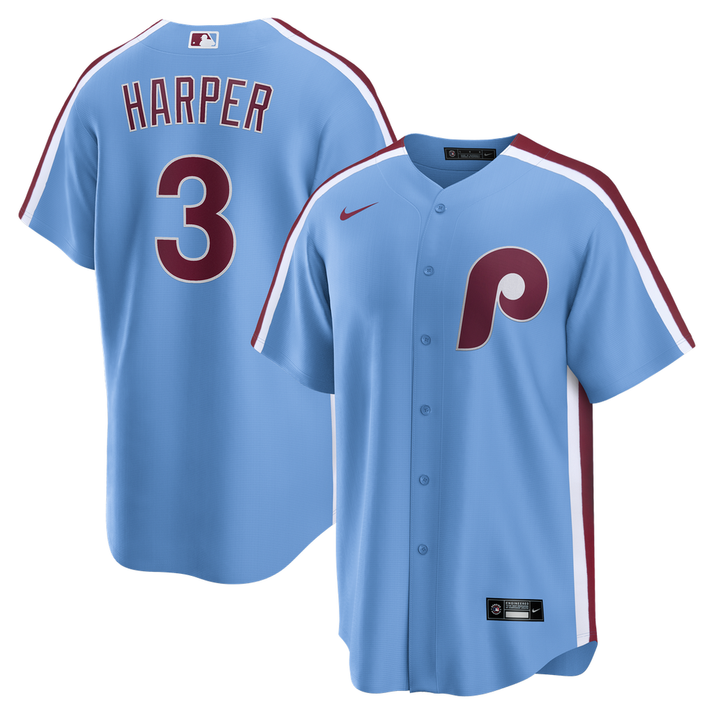 Philadelphia Phillies Nike Blue Replica MLB baseball jersey