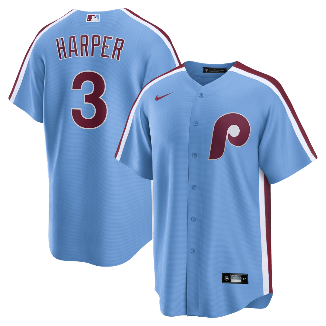 Philadelphia Phillies Nike Blue Replica MLB baseball jersey