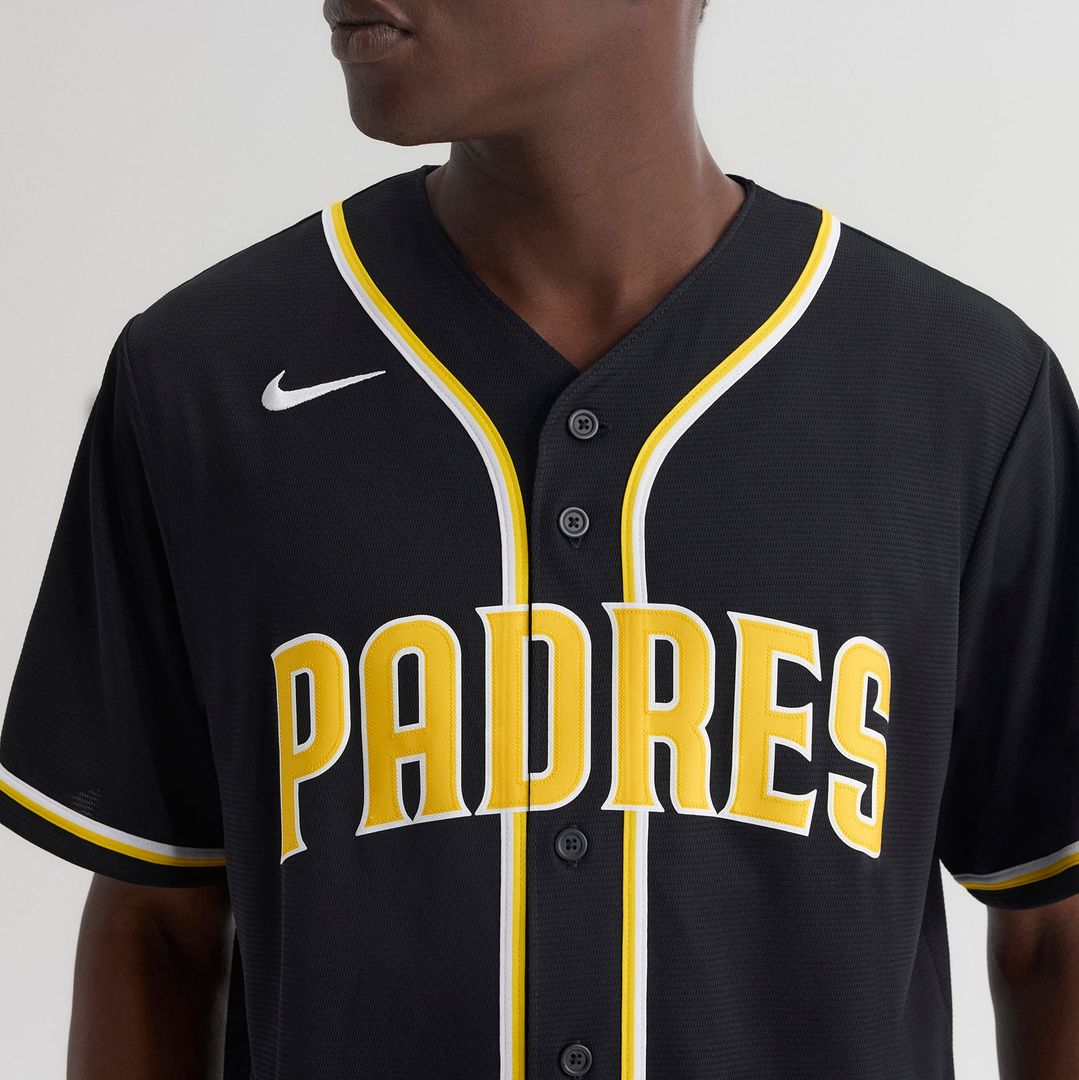 San Diego Padres Nike Black Replica MLB Jersey
