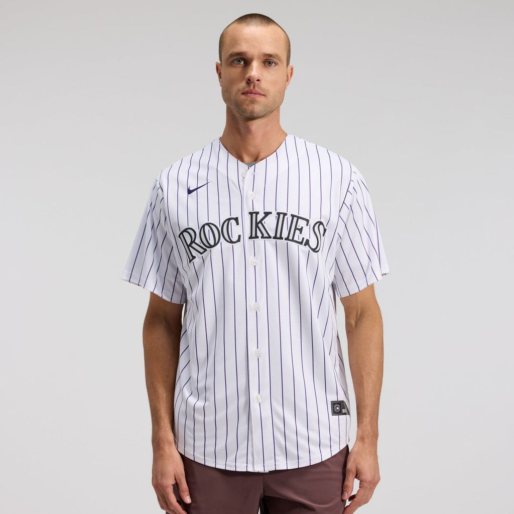 Colorado Rockies Nike White Replica MLB baseball jersey