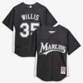 Florida Marlins Mitchell & Ness Black Authentic MLB baseball jersey