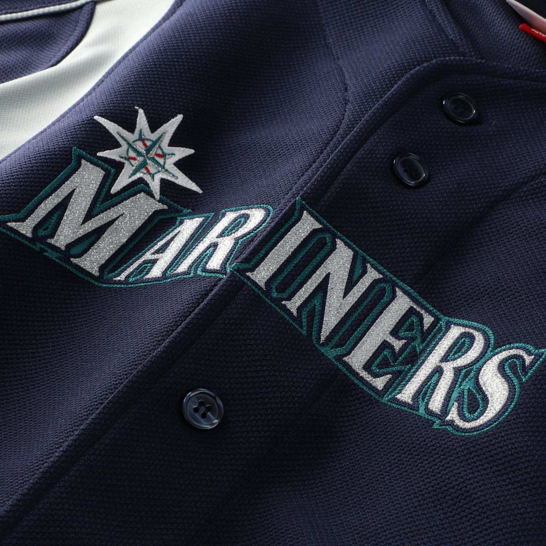 Seattle Mariners Mitchell & Ness Navy MLB Jersey