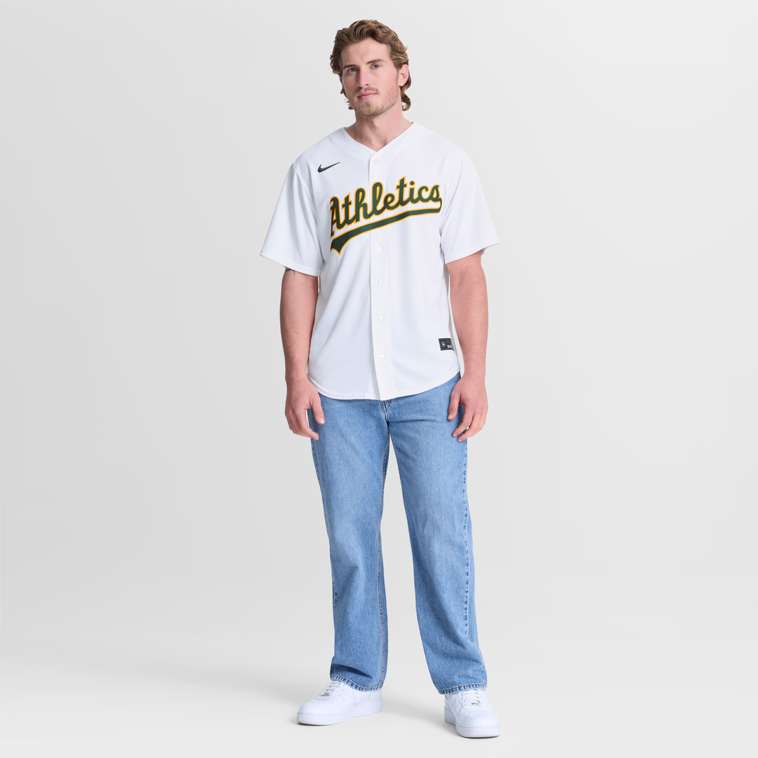Athletics Nike White Replica MLB Jersey