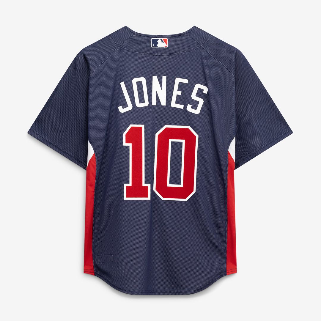Atlanta Braves Mitchell & Ness Navy Authentic MLB Jersey