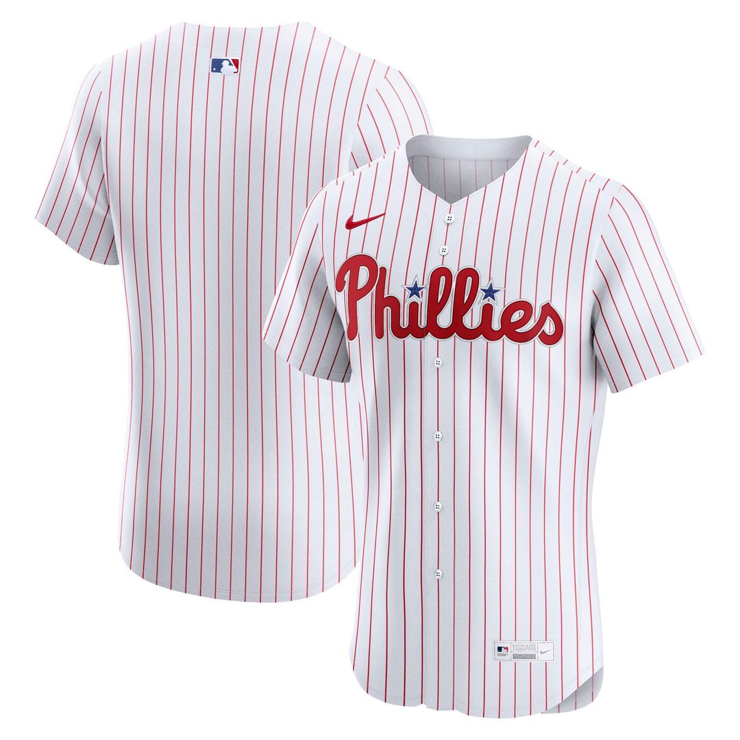 Philadelphia Phillies Nike White Authentic MLB baseball jersey