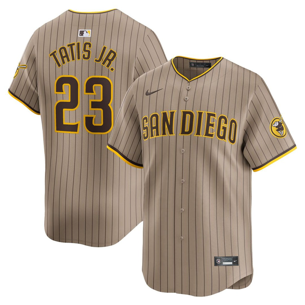 San Diego Padres Nike Tan Authentic MLB baseball jersey
