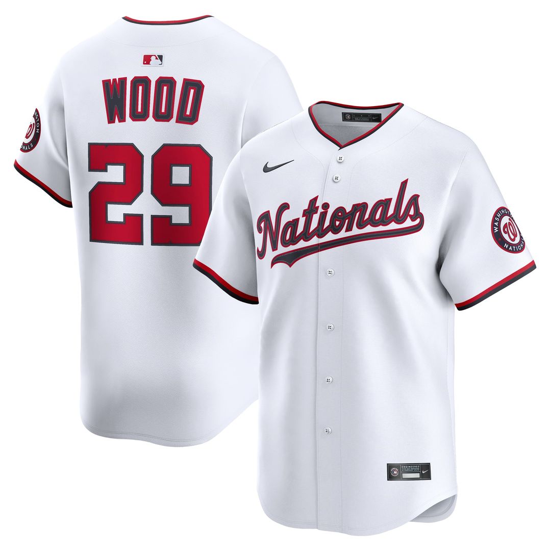 Washington Nationals Nike White Authentic MLB baseball jersey
