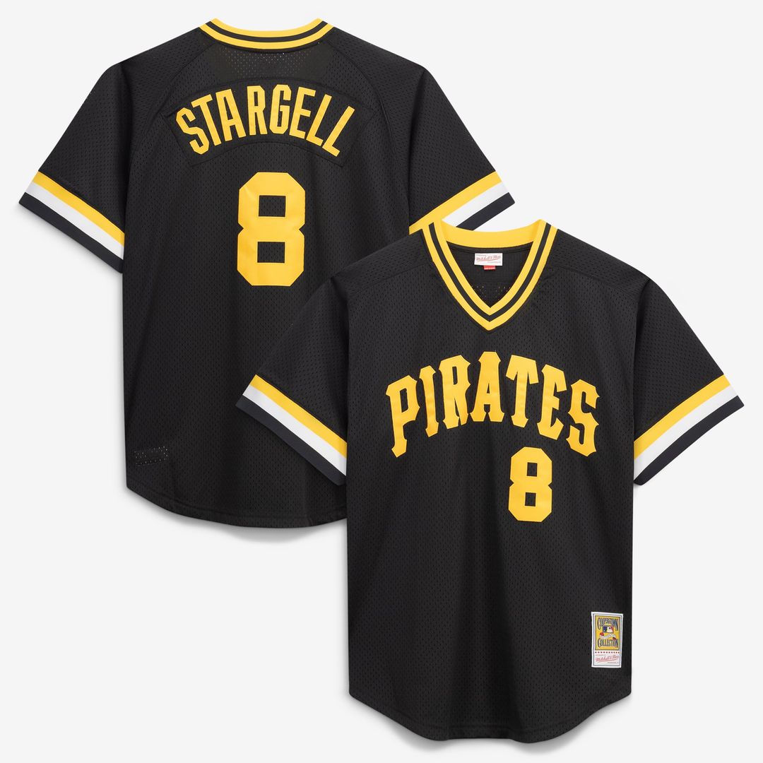 Pittsburgh Pirates Mitchell & Ness Black Authentic MLB baseball jersey