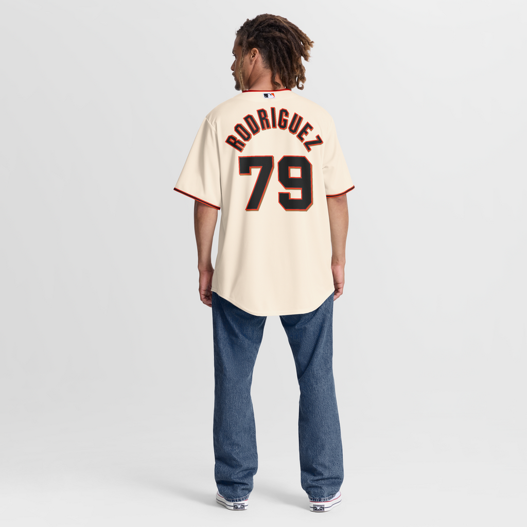 San Francisco Giants Nike Cream Replica MLB Jersey