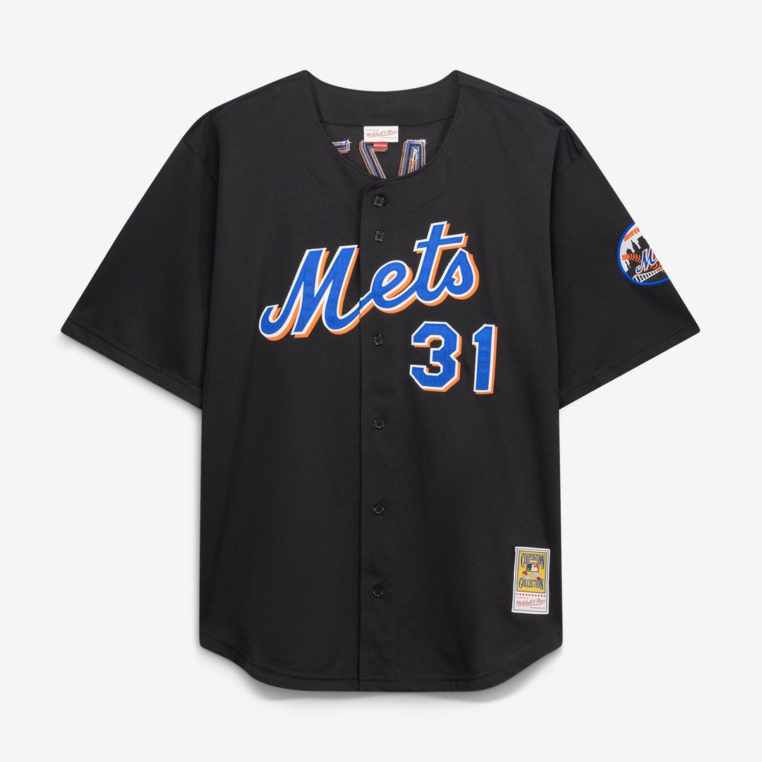 New York Mets Mitchell & Ness Black Authentic MLB Jersey