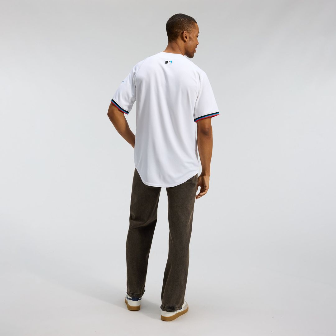Miami Marlins Nike White Authentic MLB Jersey