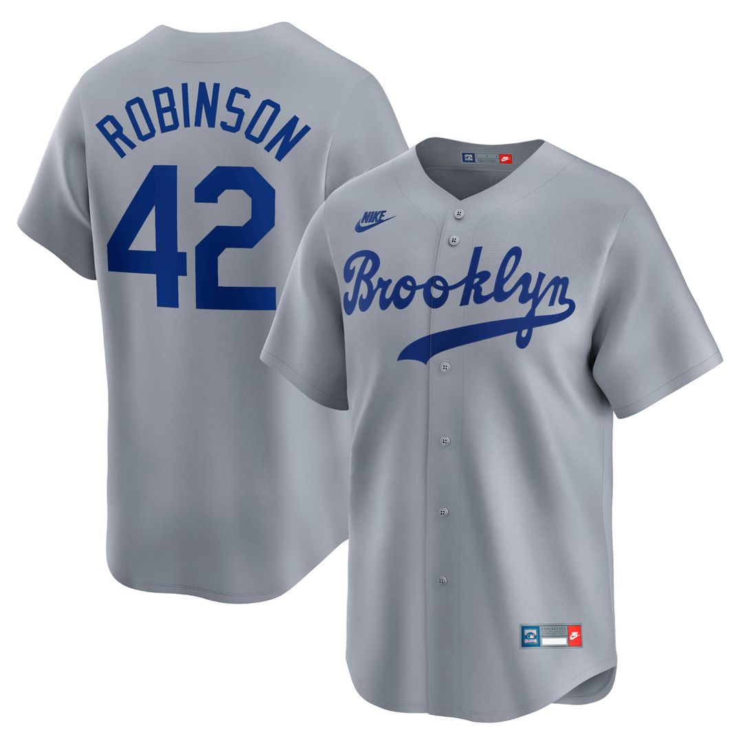 Brooklyn Dodgers Nike Gray MLB baseball jersey