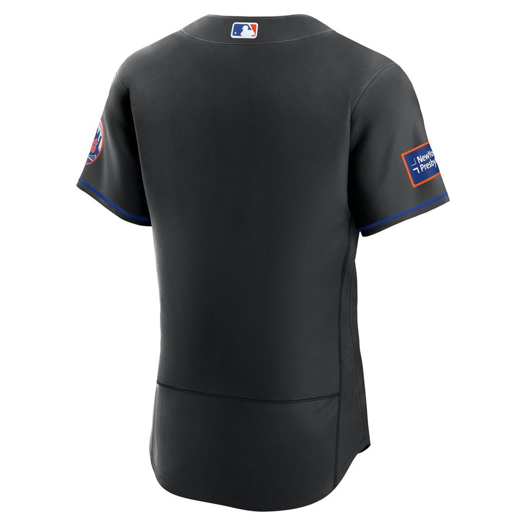 New York Mets Nike Black Authentic MLB Jersey