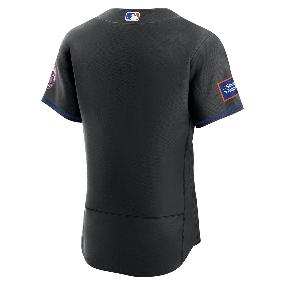 New York Mets Nike Black Authentic MLB Jersey
