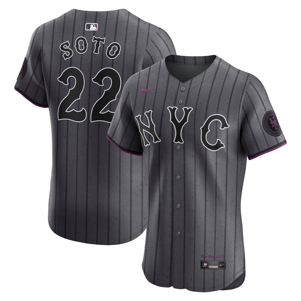 New York Mets Nike Gray Authentic MLB baseball jersey