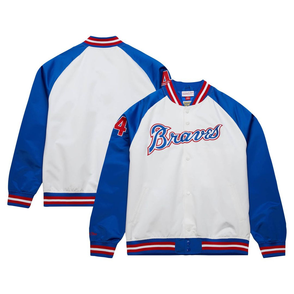 Atlanta Braves Mitchell & Ness White MLB baseball jersey
