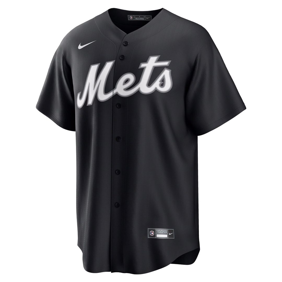 New York Mets Nike Black Replica MLB Jersey