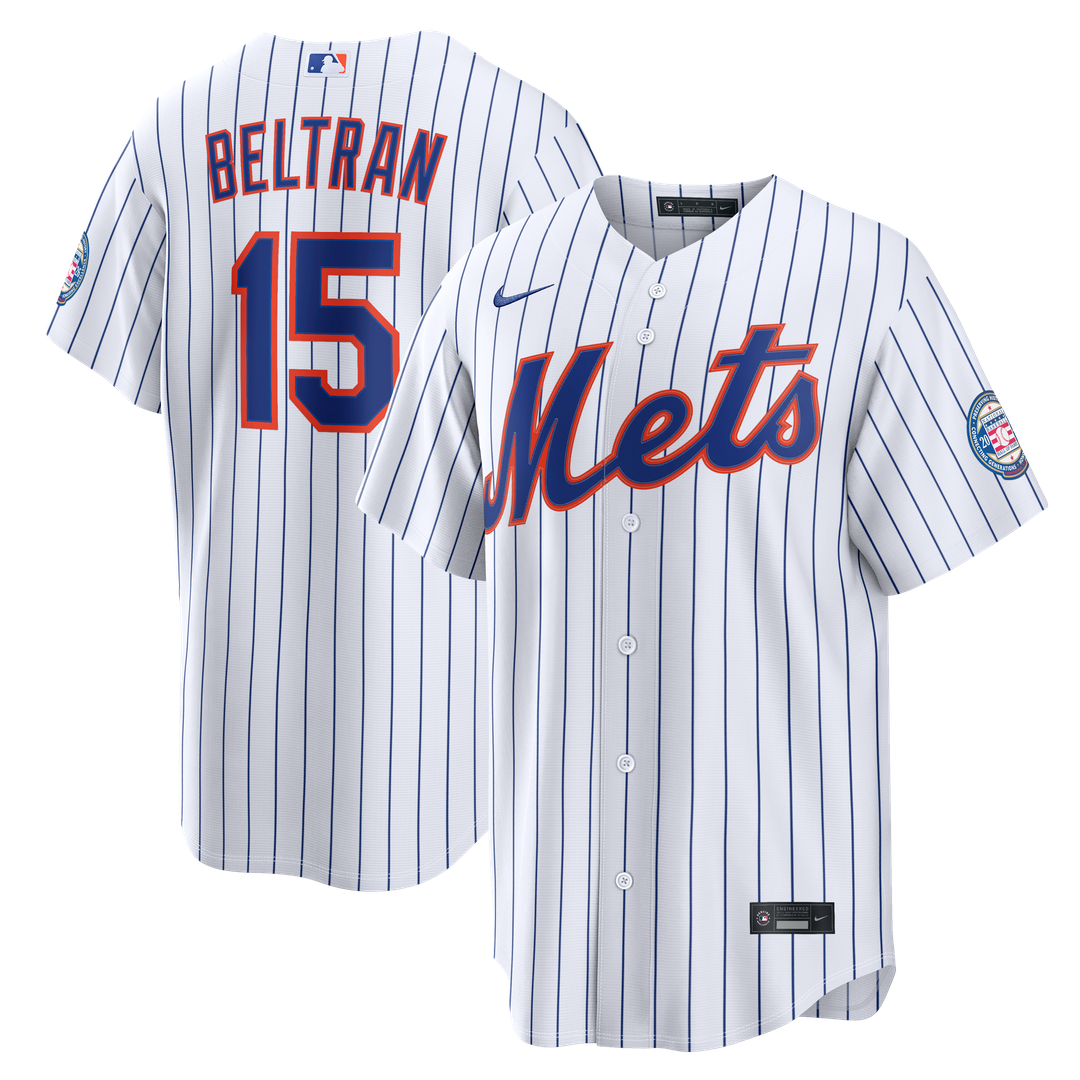New York Mets Nike White Replica MLB baseball jersey
