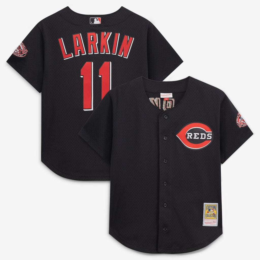 Cincinnati Reds Mitchell & Ness Black MLB baseball jersey