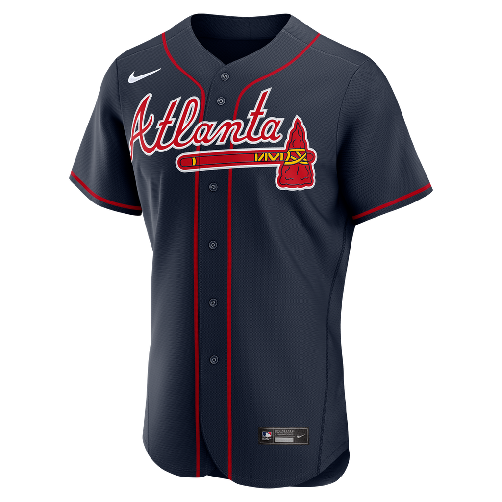 Atlanta Braves Nike Navy Authentic MLB Jersey