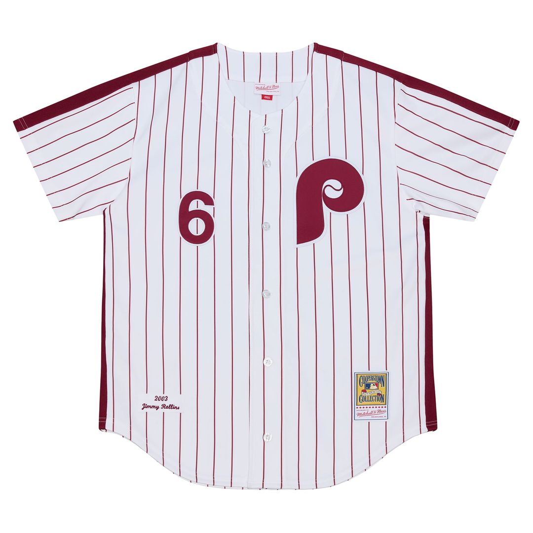Philadelphia Phillies Mitchell & Ness White Authentic MLB Jersey