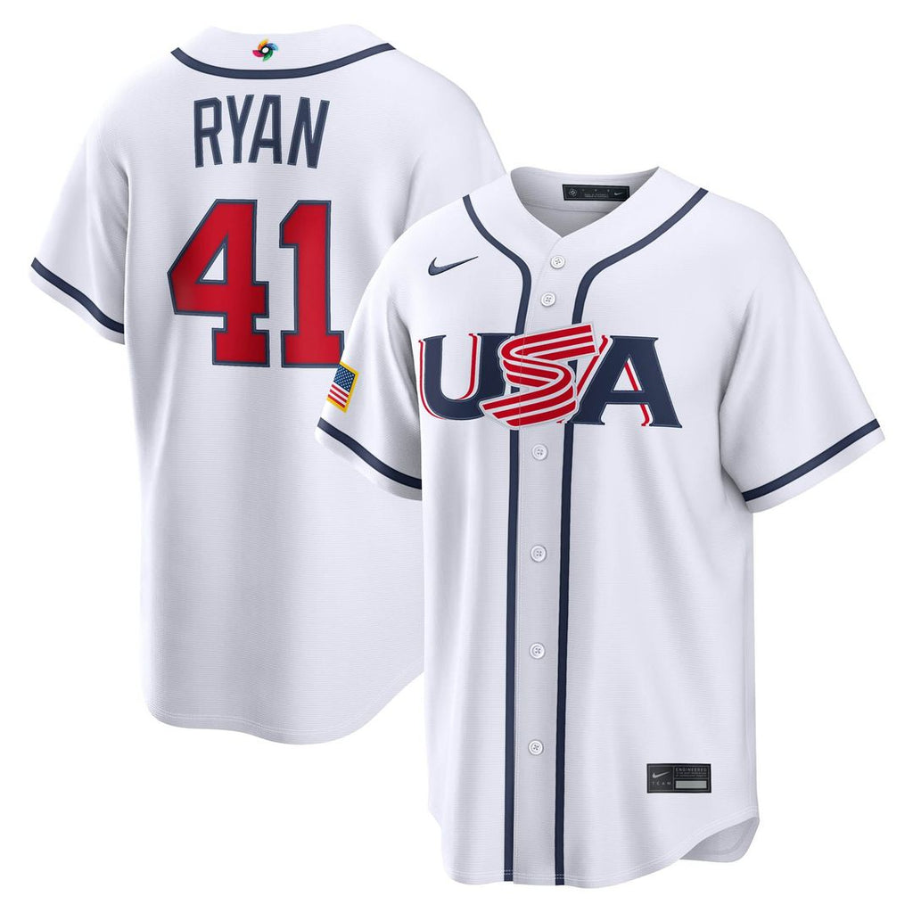 USA Baseball Nike White MLB baseball jersey