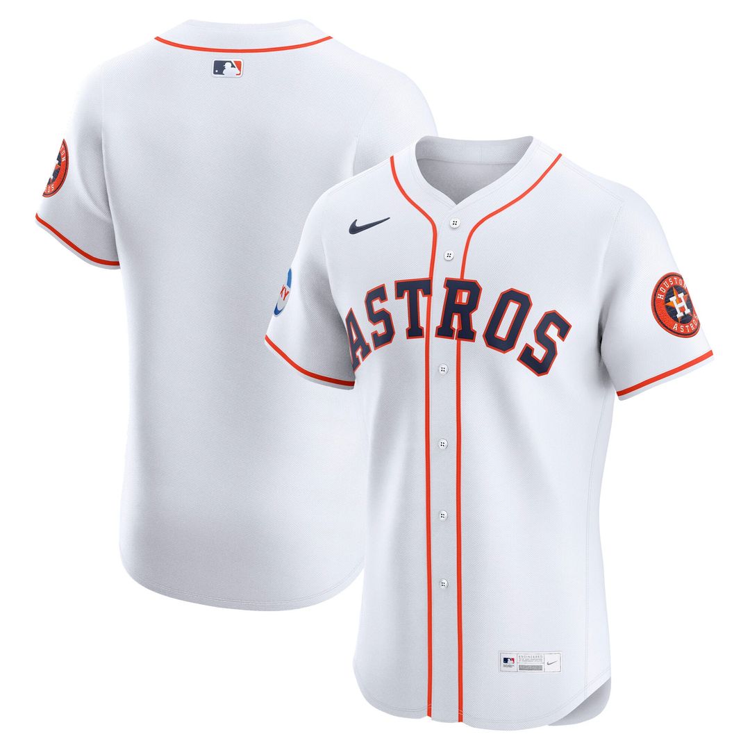 Houston Astros Nike White Authentic MLB baseball jersey