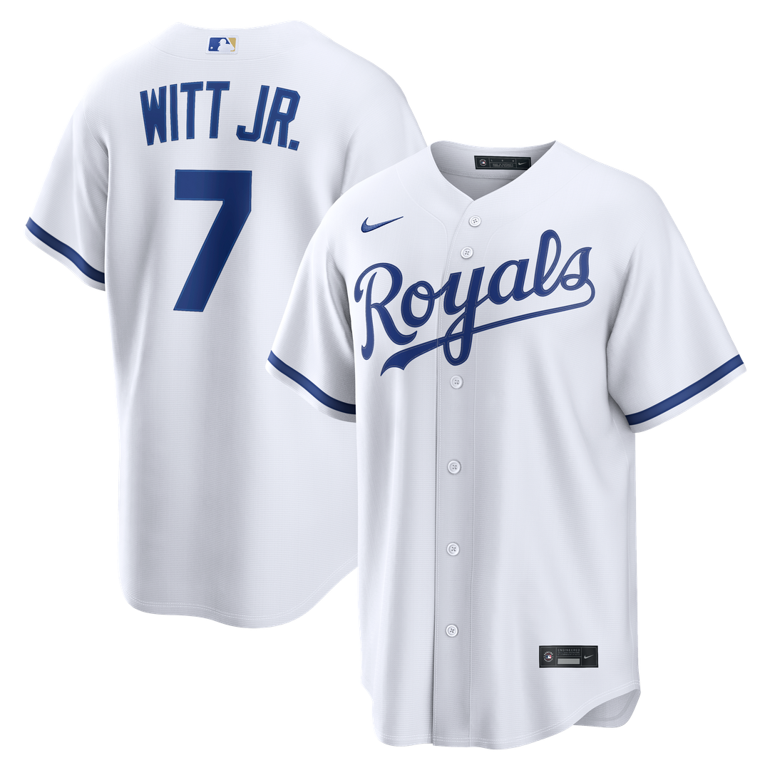 Kansas City Royals Nike White Replica MLB baseball jersey