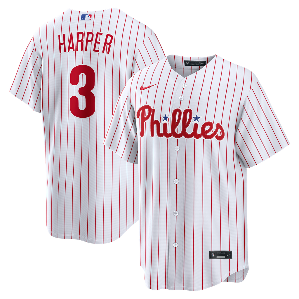 Philadelphia Phillies Nike White Replica MLB baseball jersey