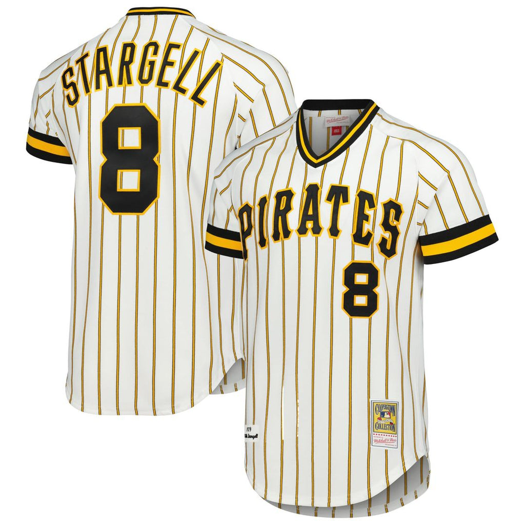 Pittsburgh Pirates Mitchell & Ness White Authentic MLB Jersey