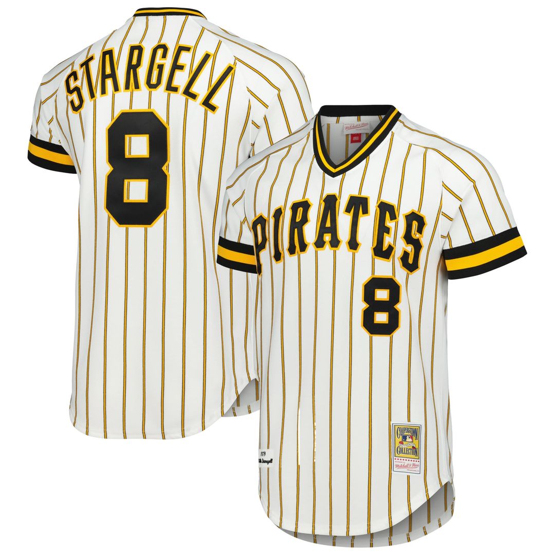 Pittsburgh Pirates Mitchell & Ness White Authentic MLB Jersey