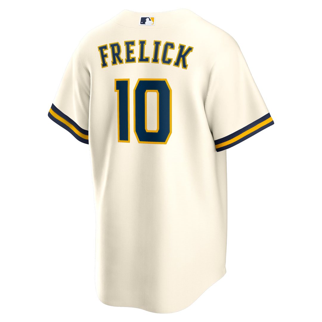 Milwaukee Brewers Nike Cream Replica MLB Jersey