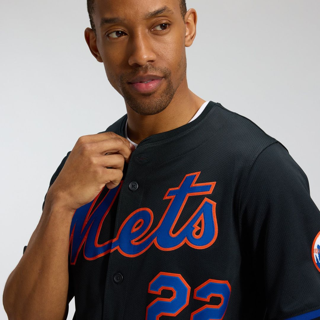New York Mets Nike Black Authentic MLB Jersey